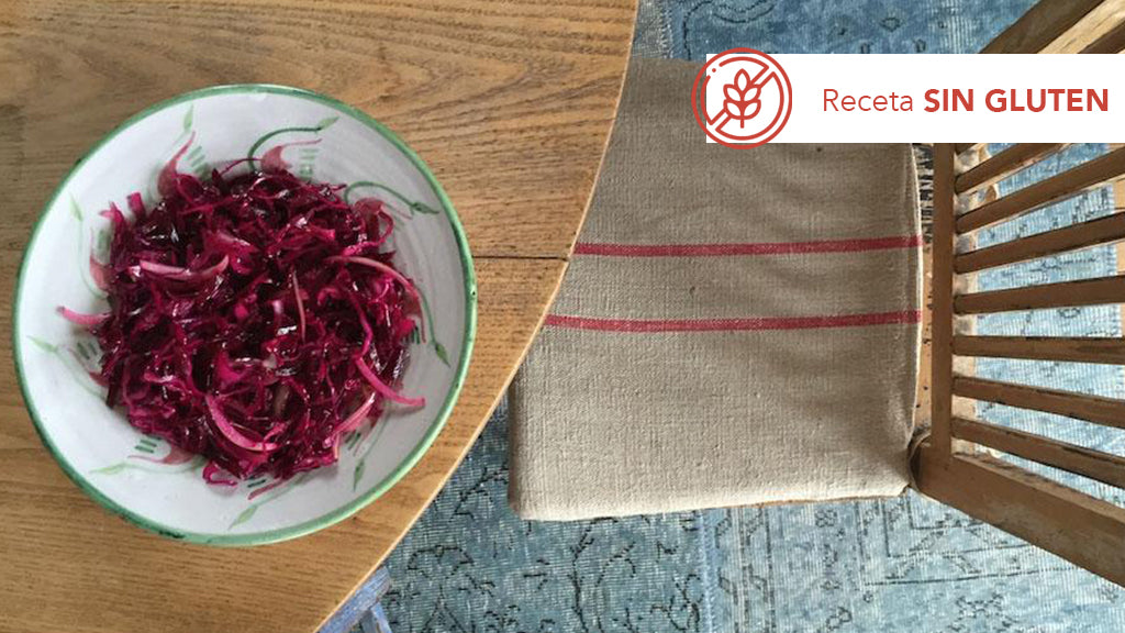 Ensalada de lombarda y remolacha